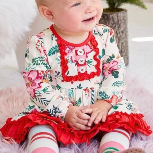 Matilda Jane Fine & Floral Dress  Infant Girls Size 12-18 Months Excellent condi - Picture 1 of 8